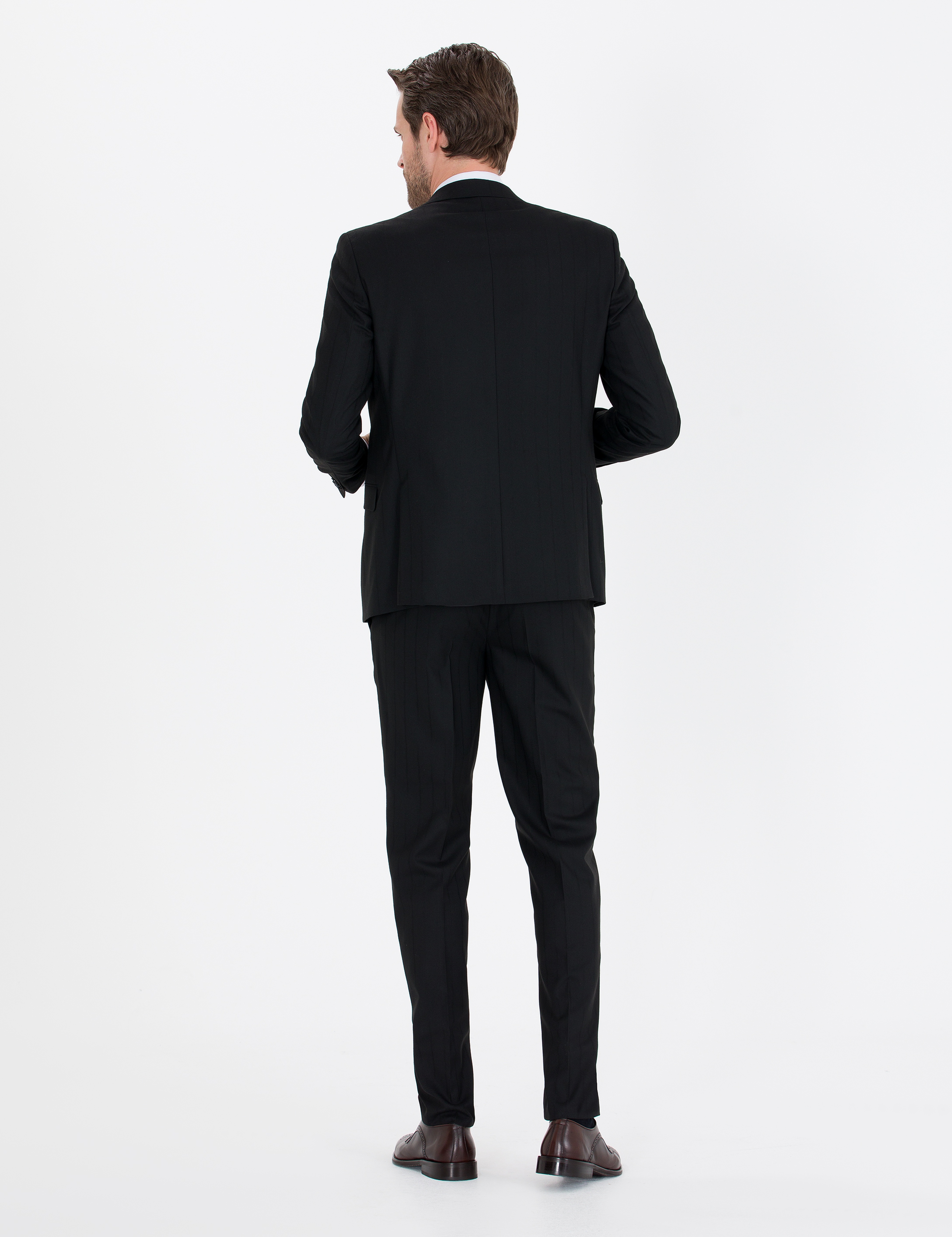 Siyah Ex. Slim Fit Takım Elbise - Image 4