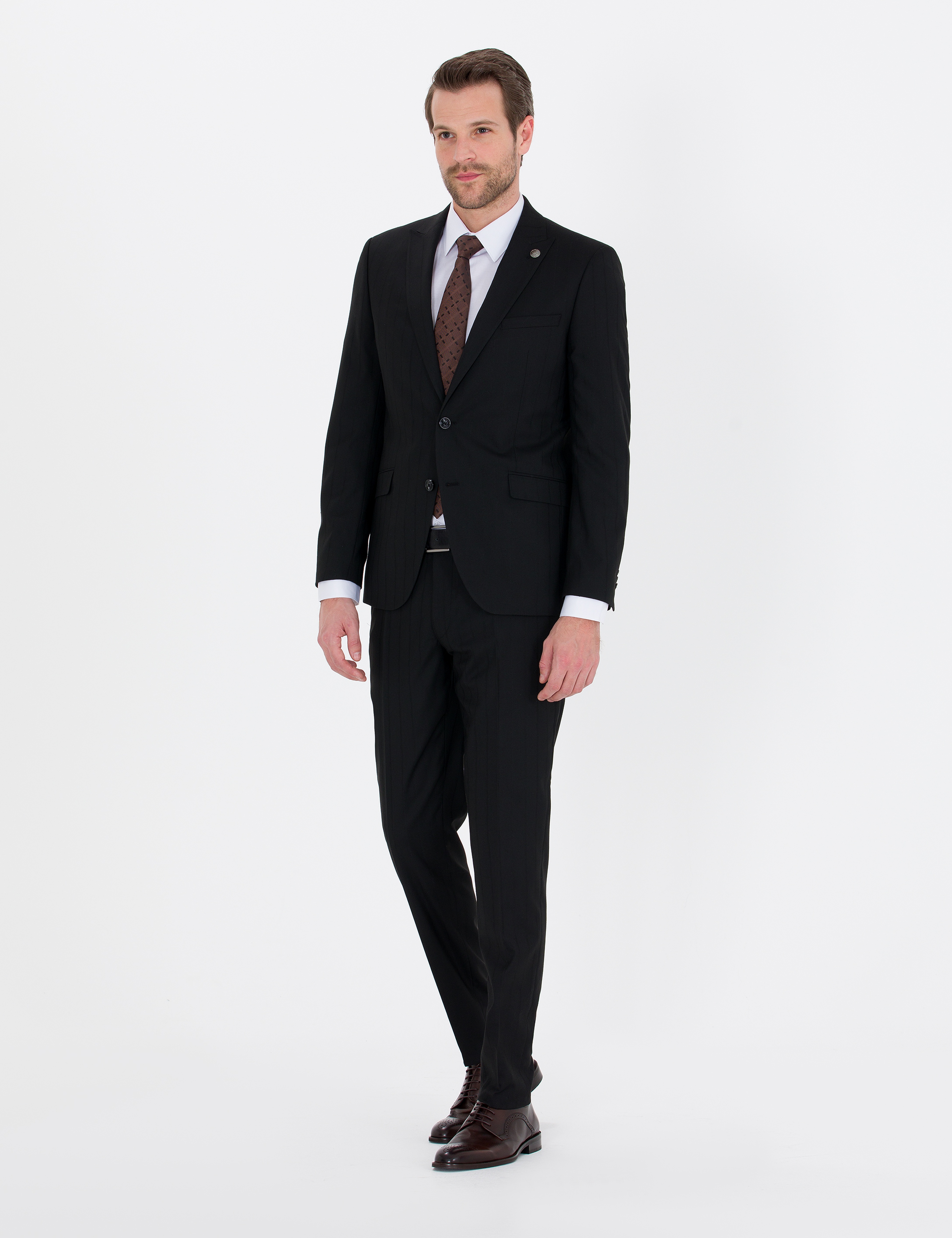 Siyah Ex. Slim Fit Takım Elbise - Image 3