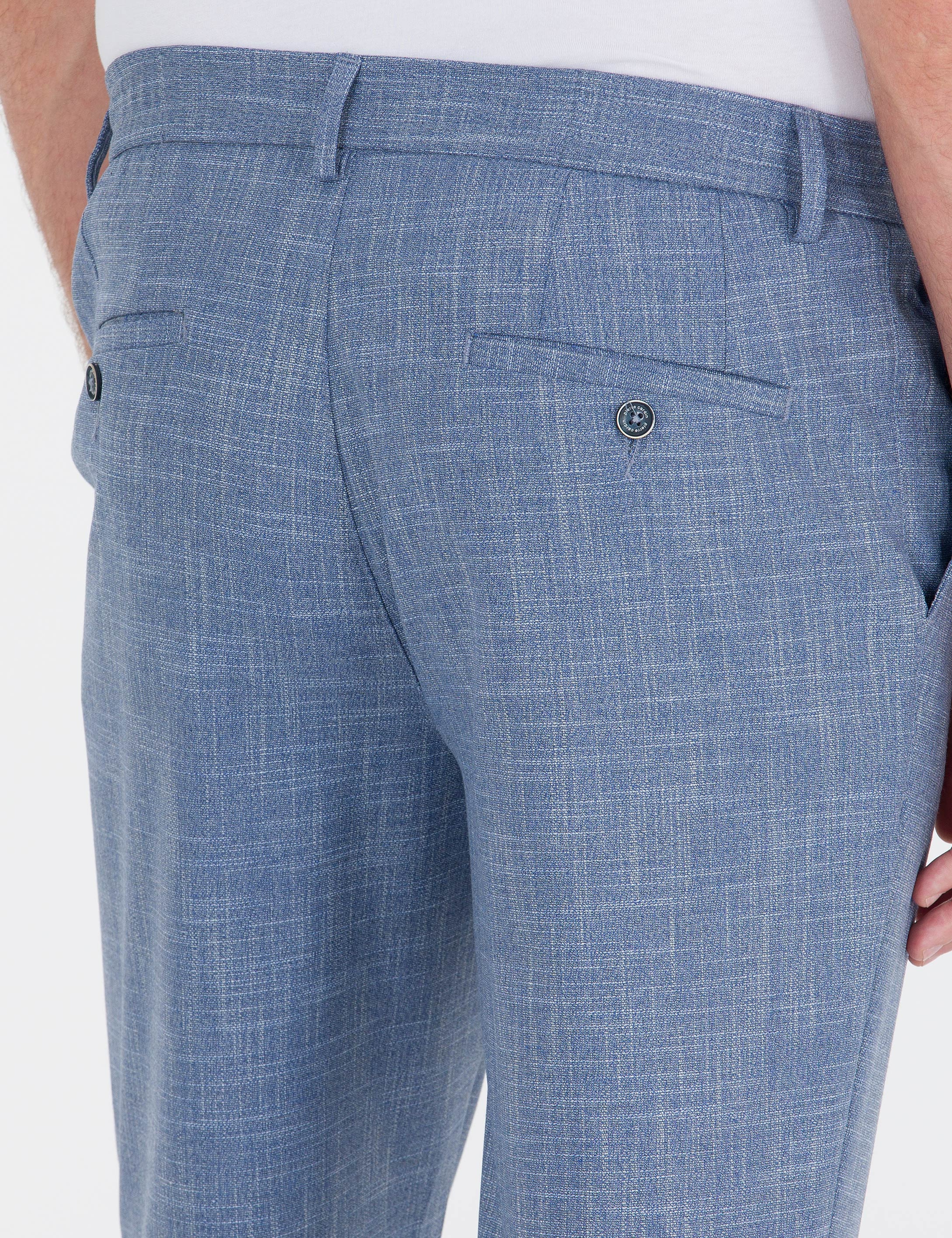 Koyu Mavi Jogger Kumaş Pantolon - Image 7