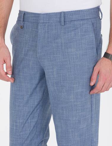 Koyu Mavi Jogger Kumaş Pantolon