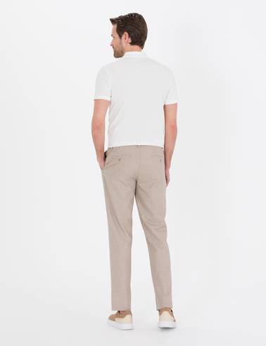 Bej Jogger Kumaş Pantolon