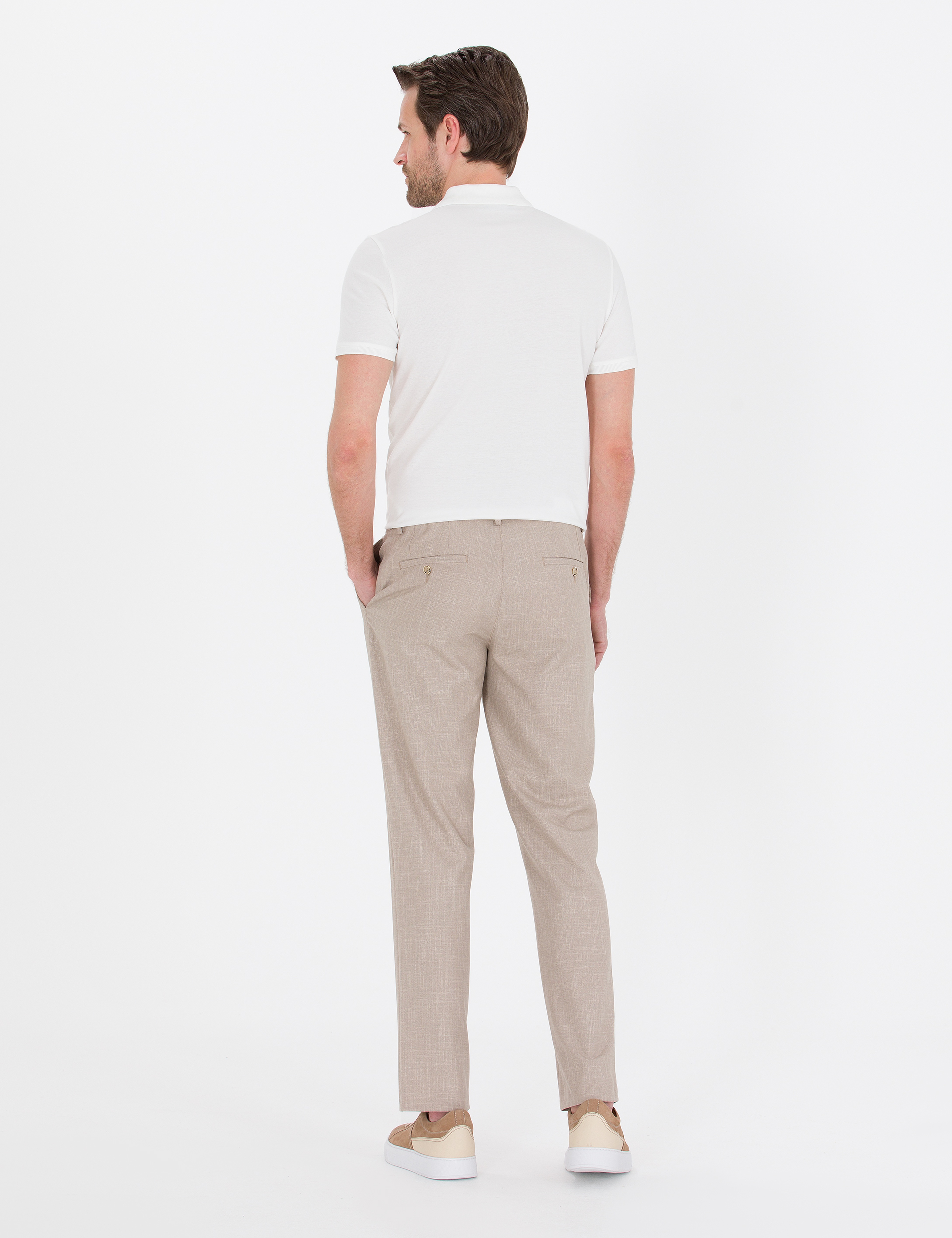 Bej Jogger Kumaş Pantolon - Image 4