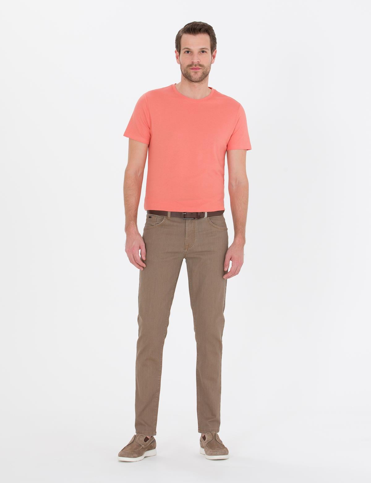 Açık Kahverengi Slim Fit Jean Pantolon - 50267654052