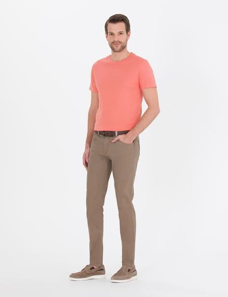 Açık Kahverengi Slim Fit Jean Pantolon - 50267654052