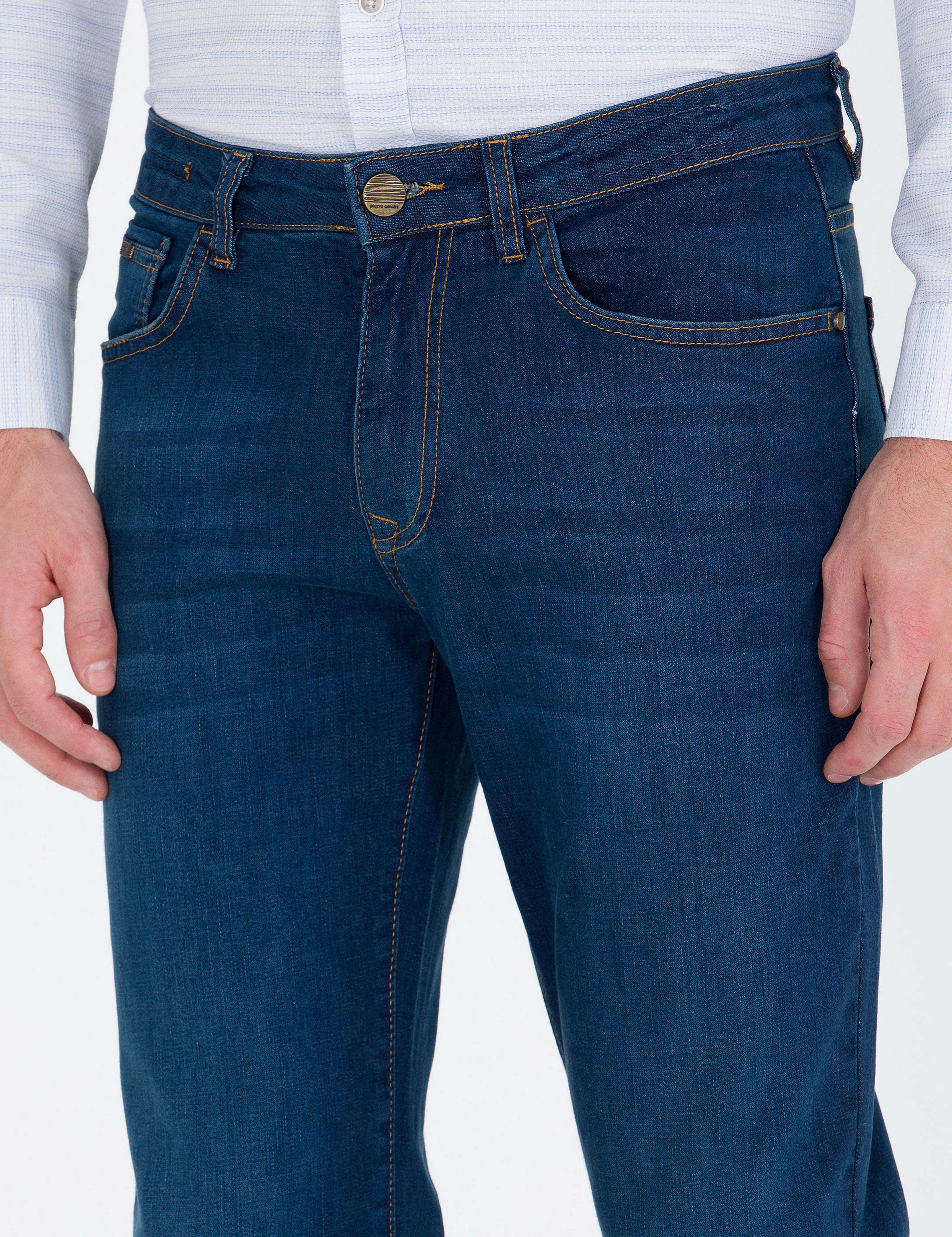 İndigo Straight Fit Jean Pantolon - Image 5