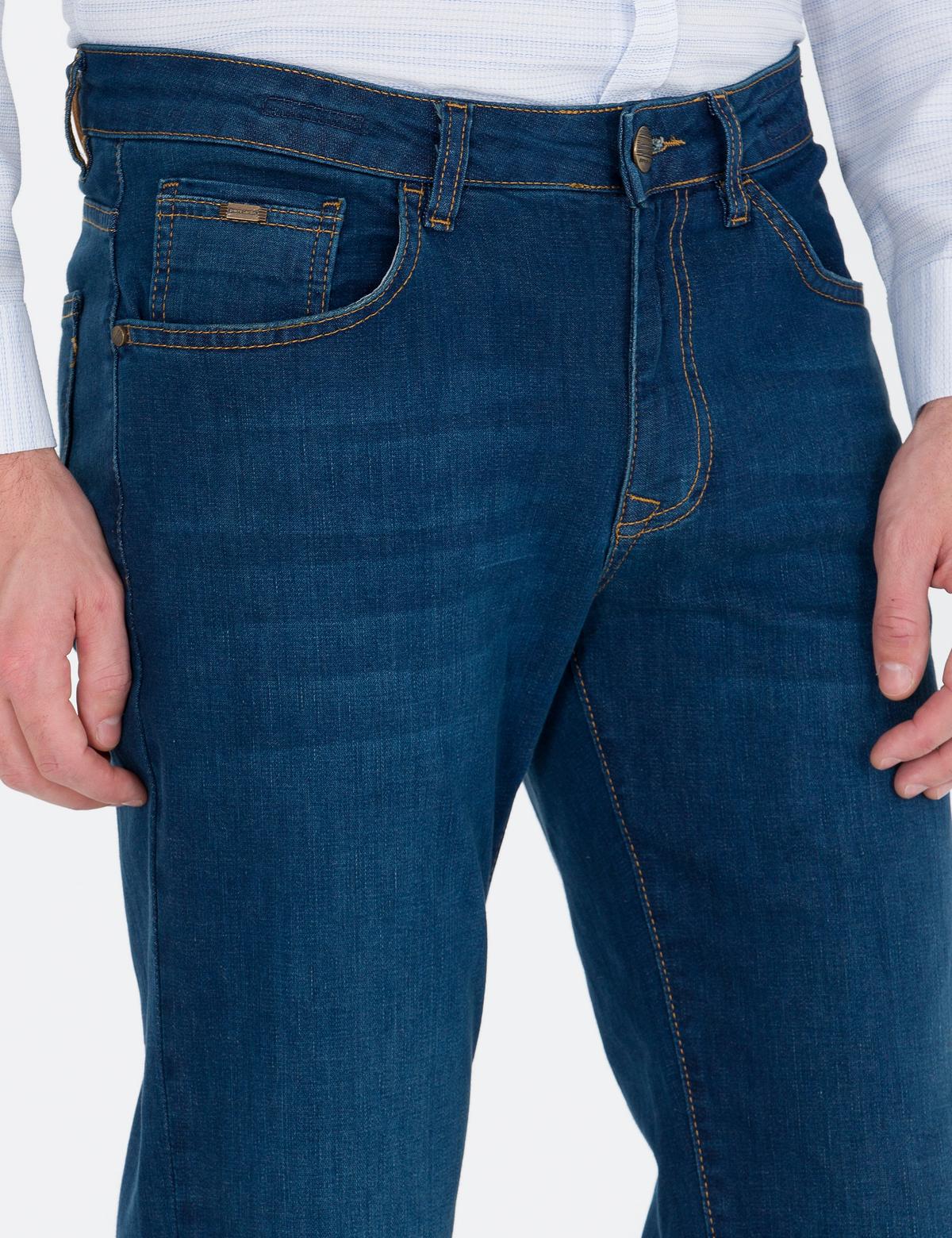 İndigo Straight Fit Jean Pantolon - 50267821030