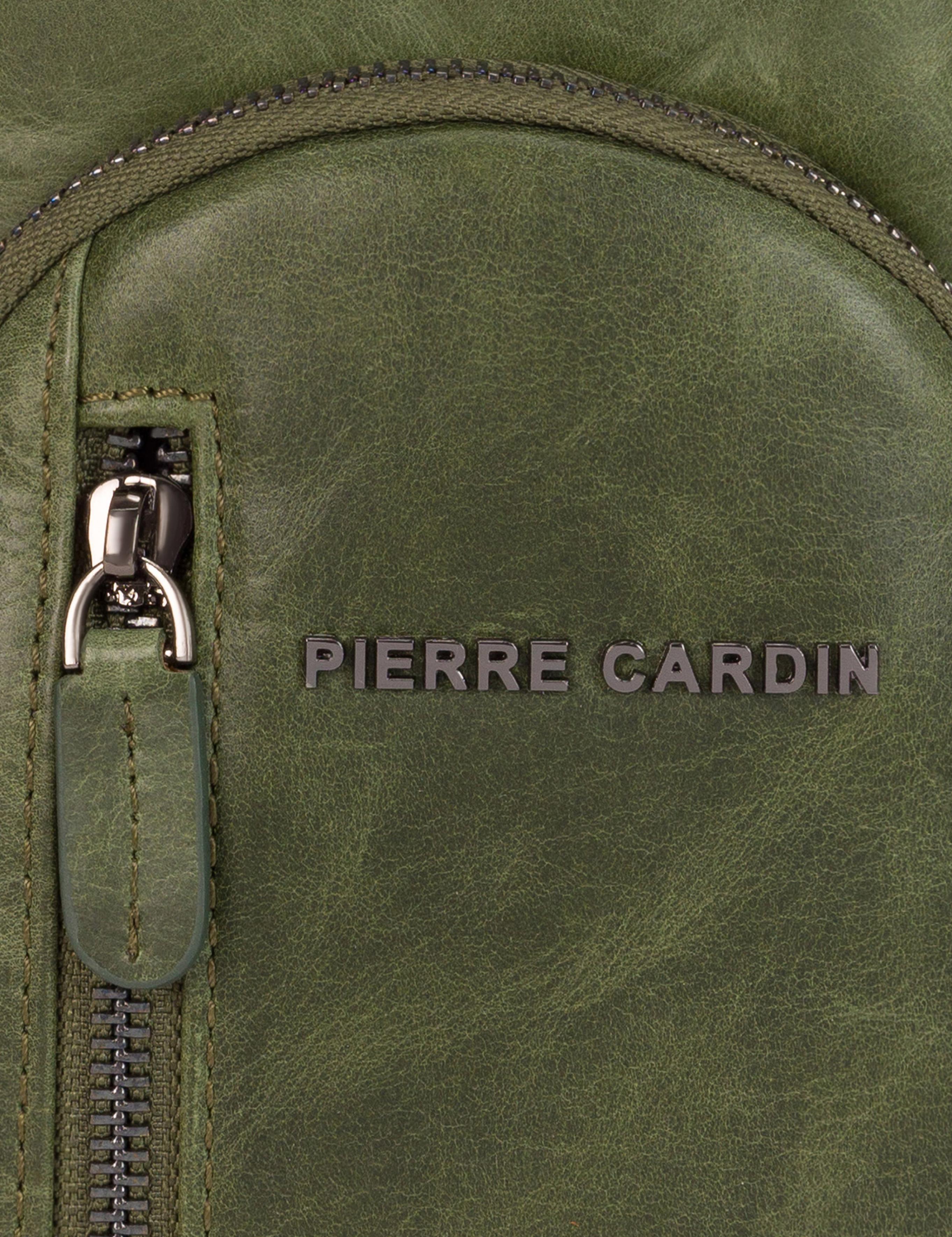 Erkek Haki Deri Sırt Çantası