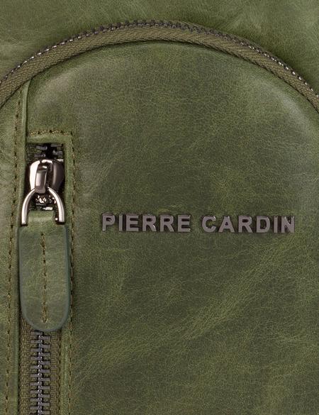 Erkek Haki Deri Sırt Çantası - 50268772001