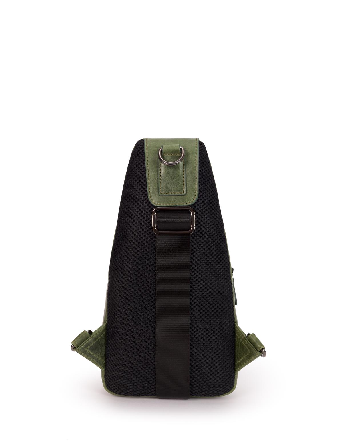 Erkek Haki Deri Sırt Çantası - 50268772001