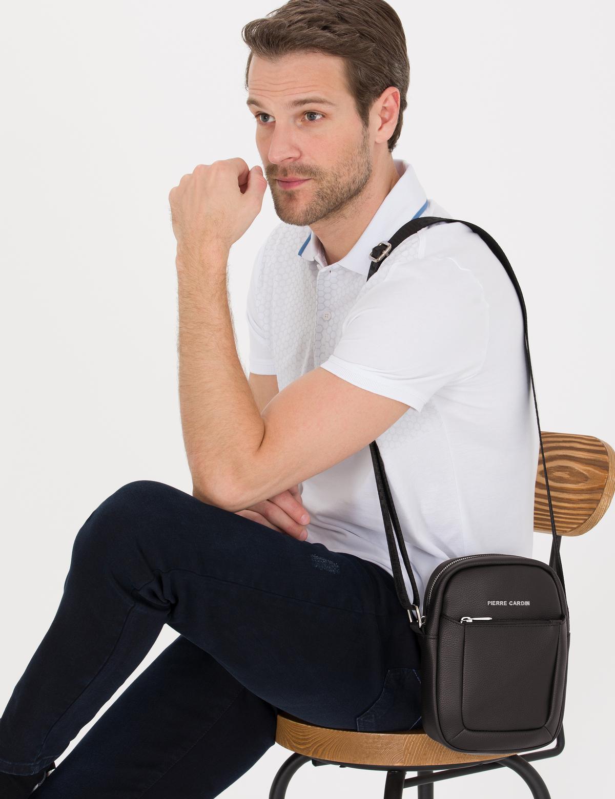 Erkek Siyah Askılı El Çantası - 50268776001