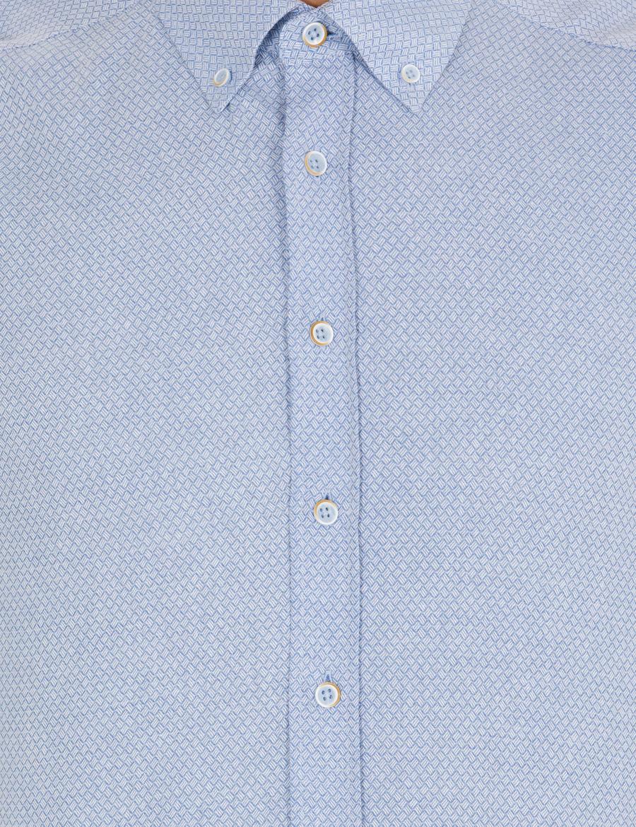 Açık Mavi Slim Fit Uzun Kollu Gömlek