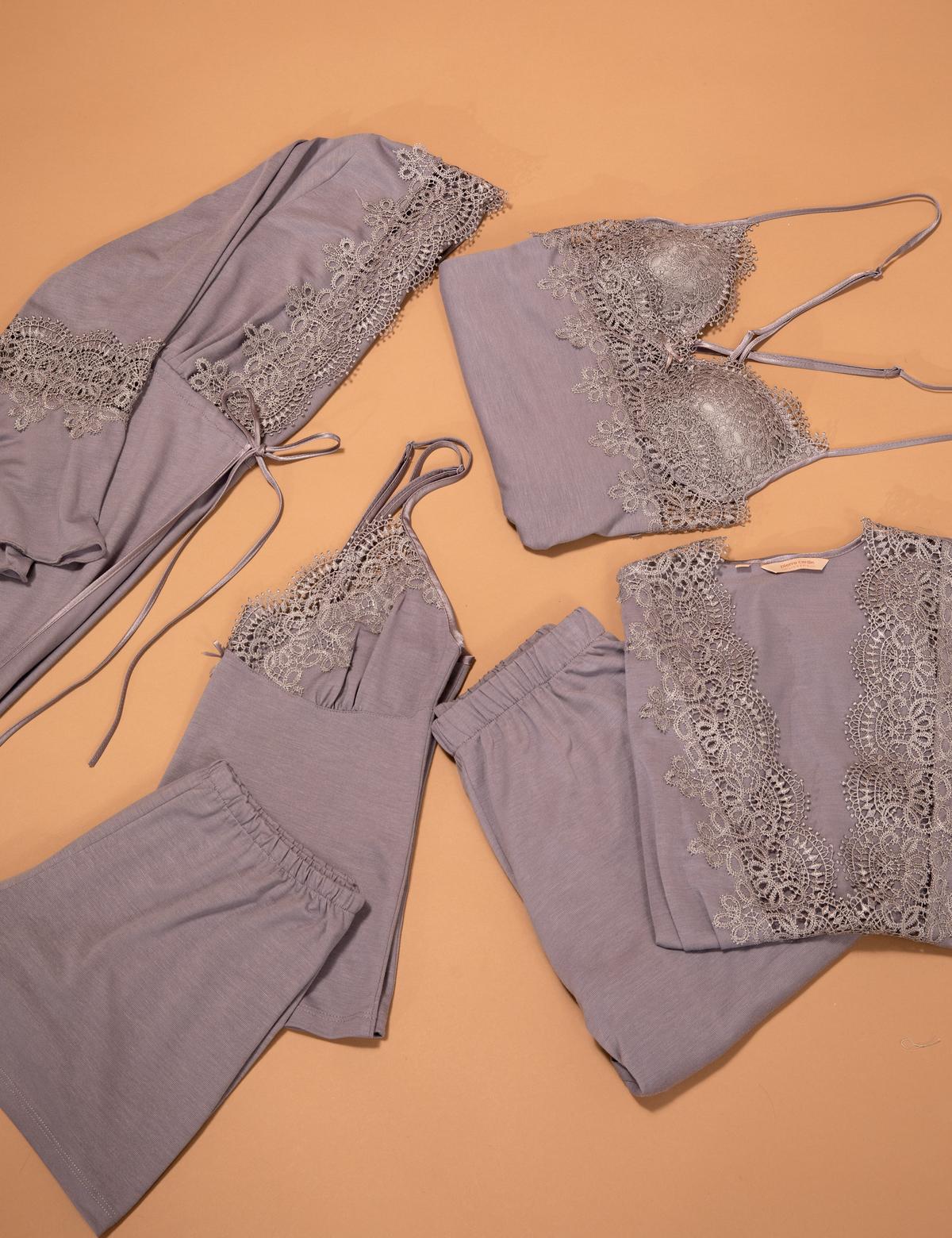 Gri 6'lı Çeyiz Set