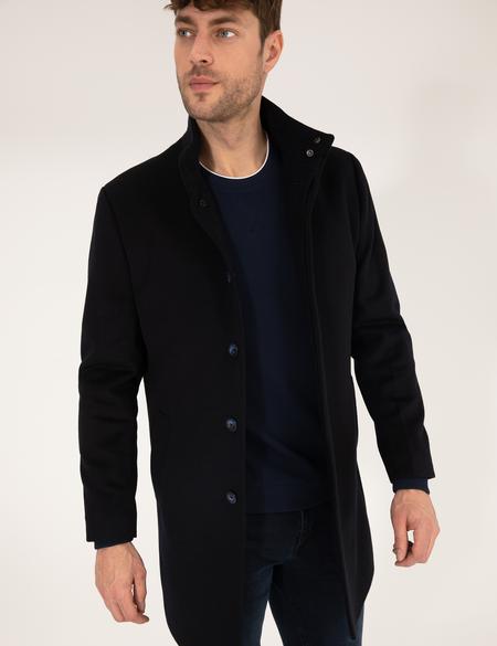 Lacivert Slim Fit Palto - 50257493011