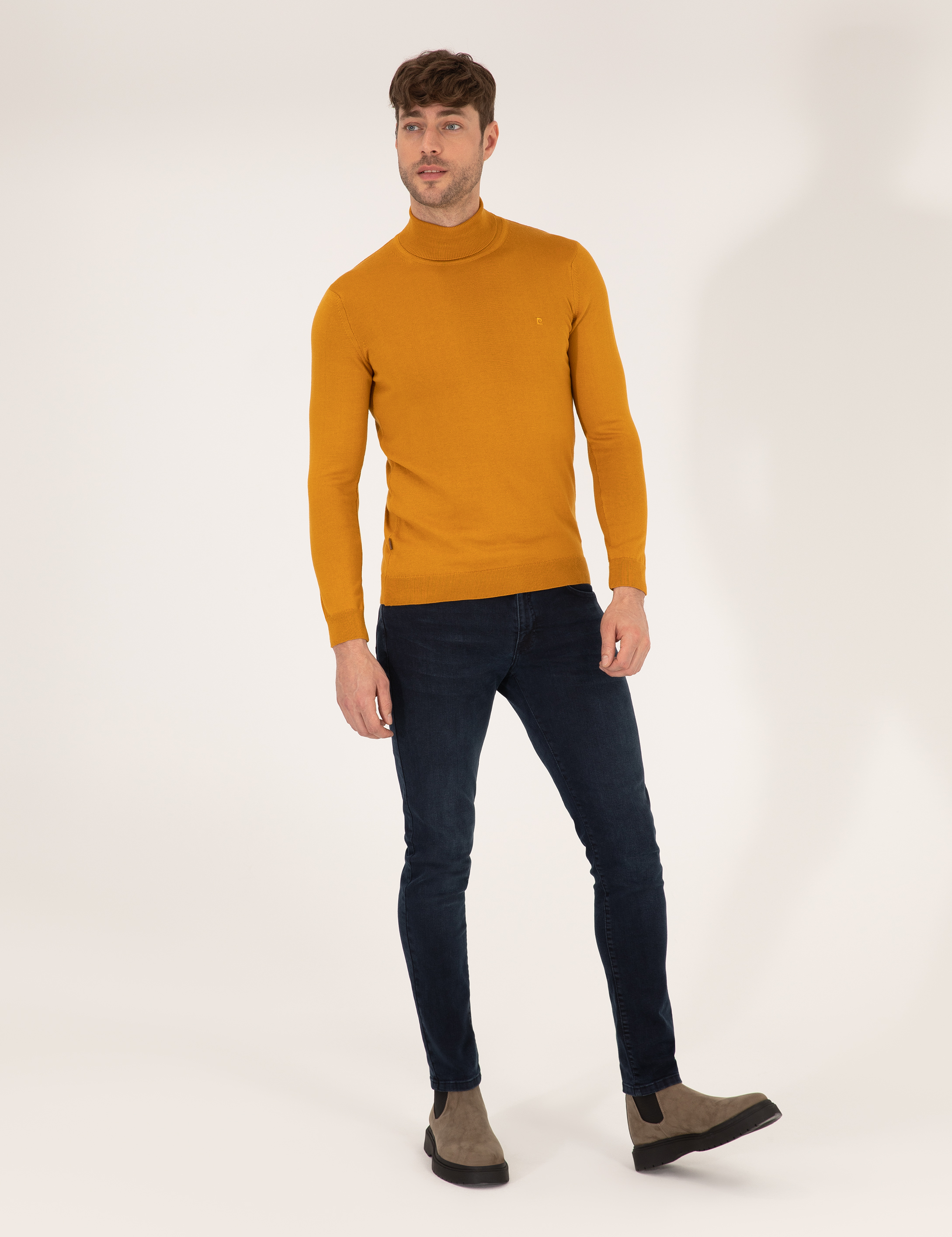 Safran Slim Fit Balıkçı Yaka Basic Triko Kazak - Image 4