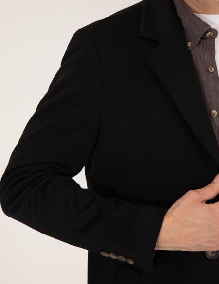 Siyah Slim Fit Palto - 50261370013