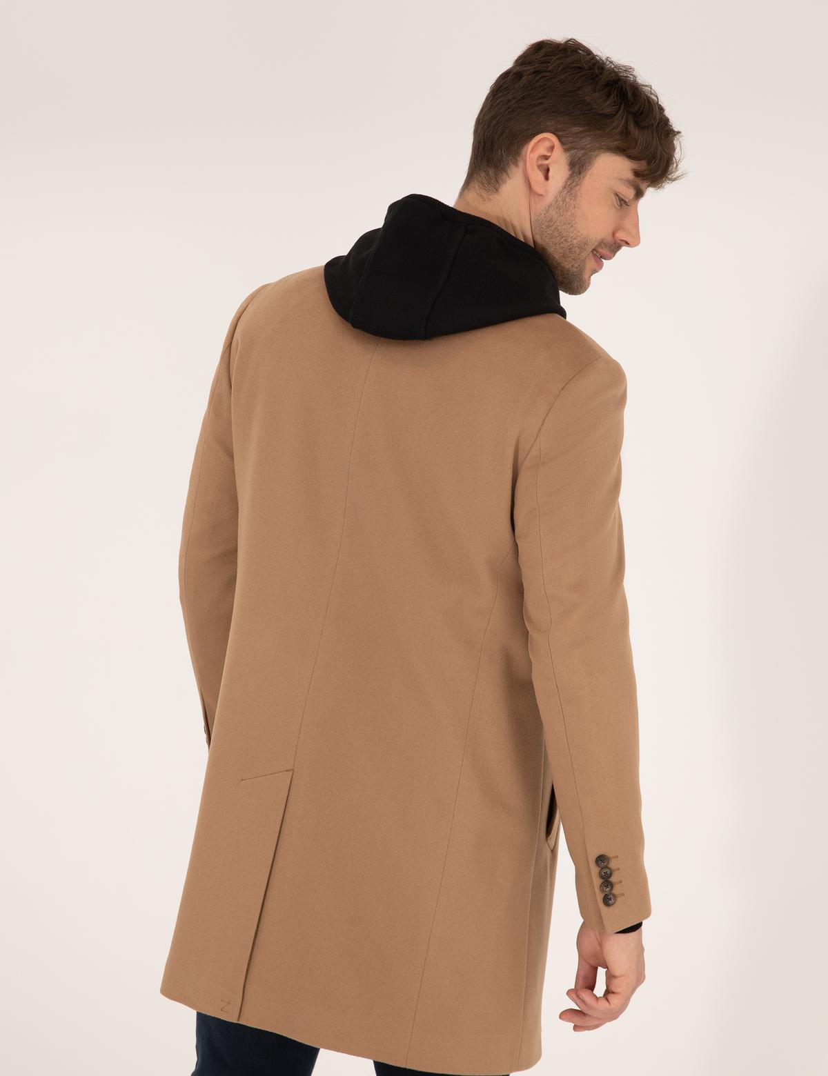 Camel Slim Fit Palto - 50261370022