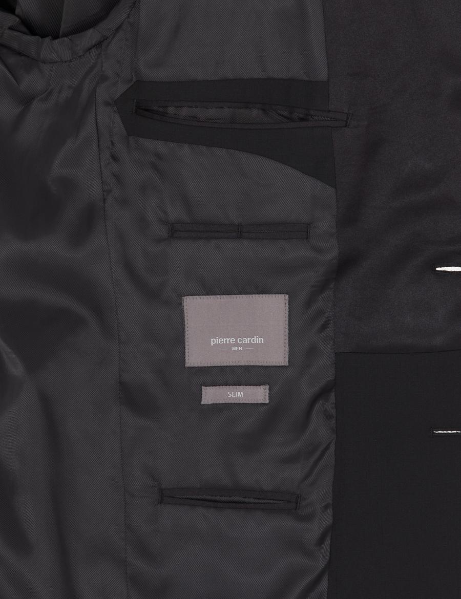 Siyah Slim Fit Smokin Damatlık