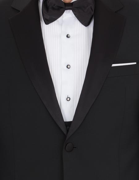 Siyah Slim Fit Smokin Damatlık - 50260020020