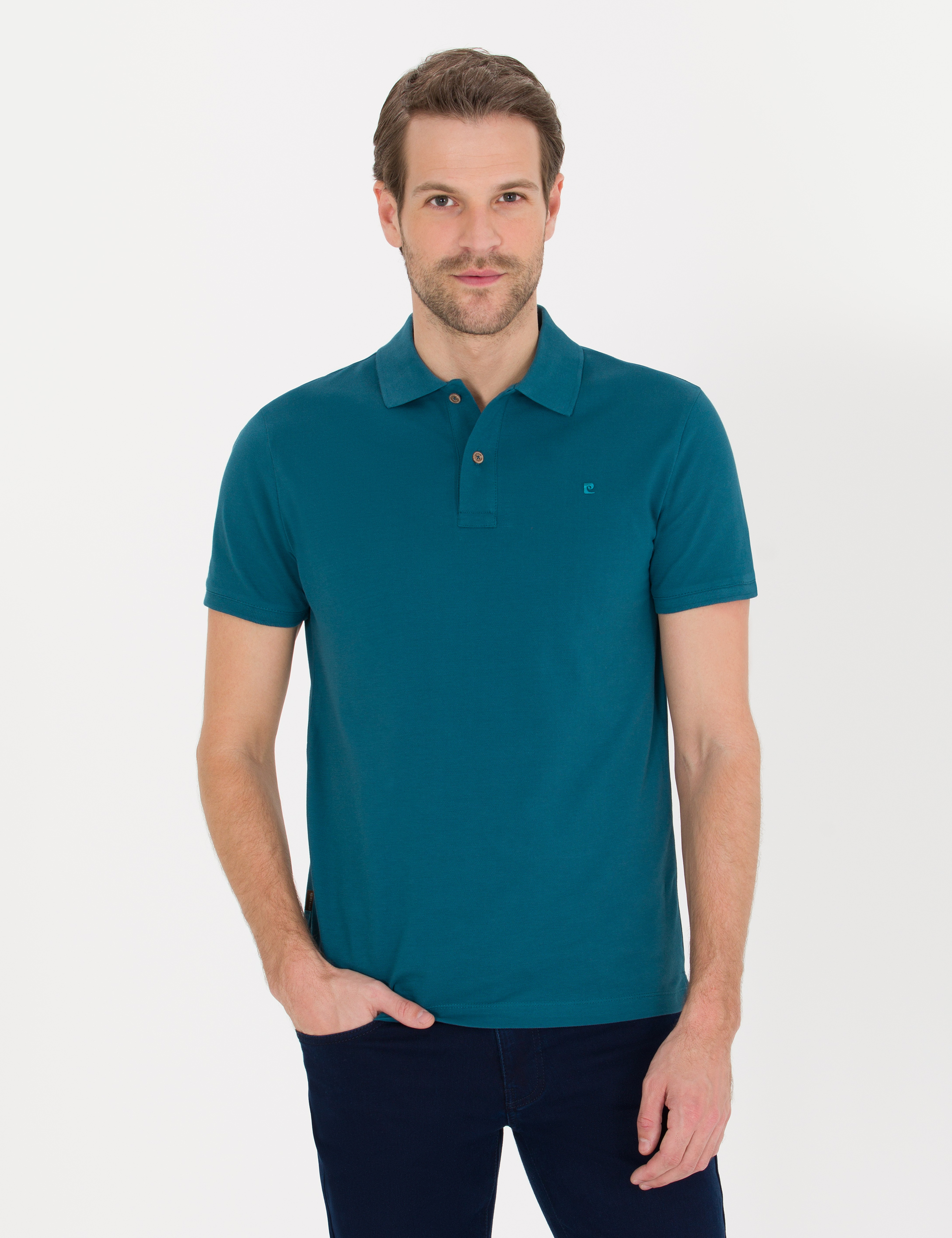 Zümrüt Slim Fit Polo Yaka Basic Tişört - Image 4