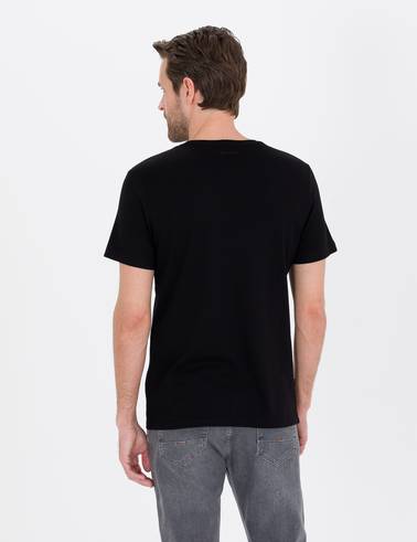 Siyah Slim Fit Basic Tişört