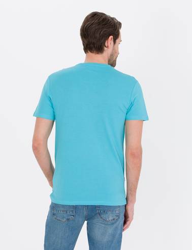 Mavi Slim Fit Basic Tişört
