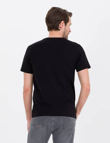 Siyah Slim Fit Basic T-shirt