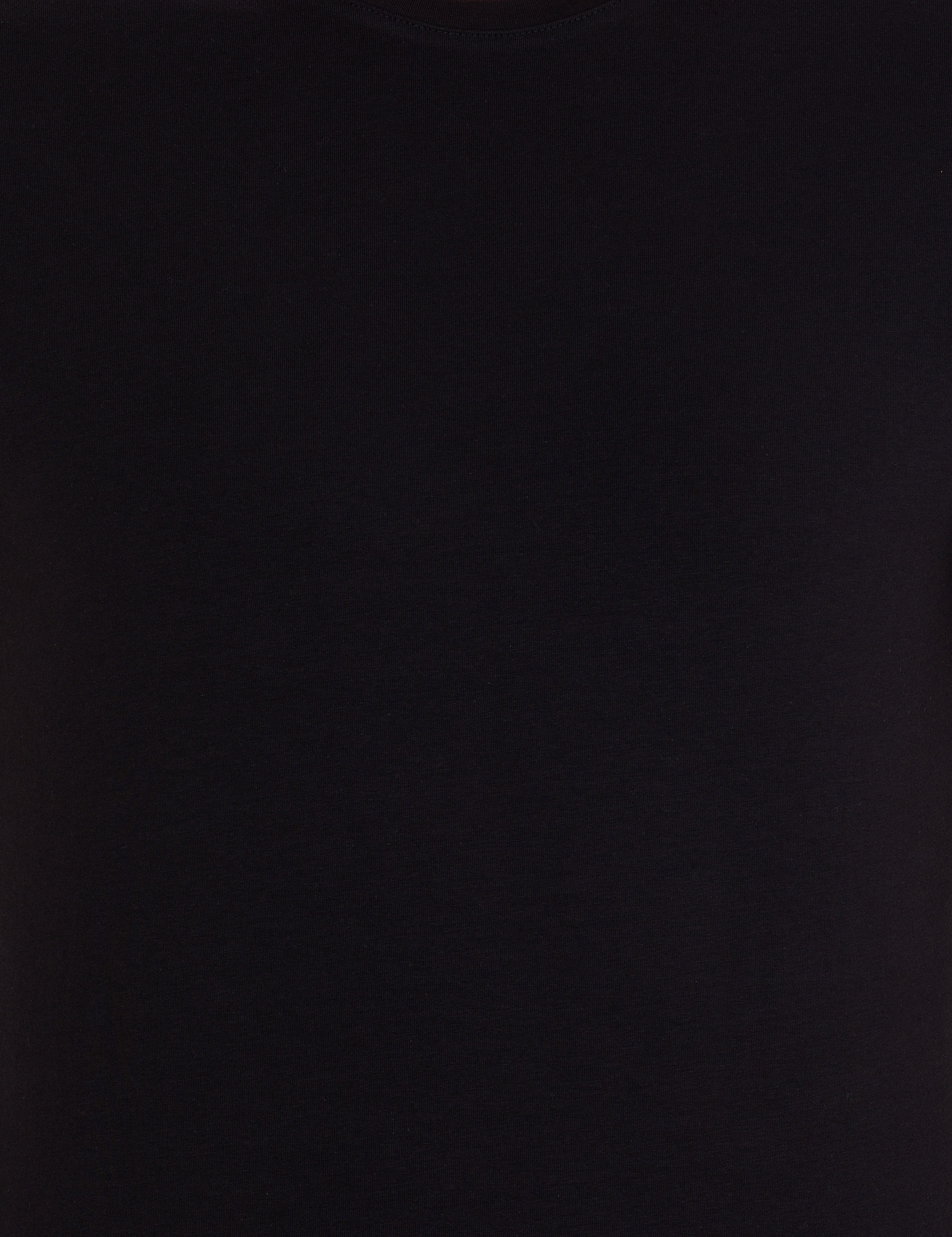 Siyah Slim Fit Basic T-shirt - Image 6