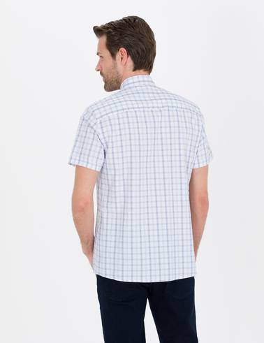 Mavi Regular Fit Kısa Kollu Gömlek