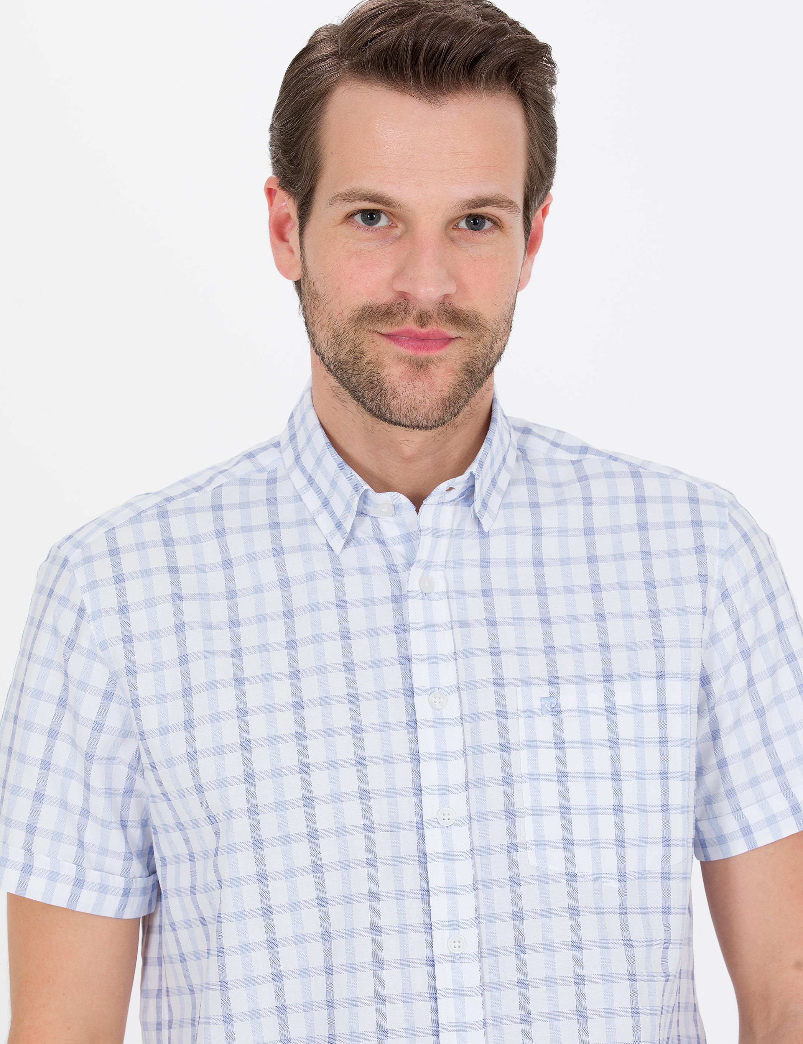 Mavi Regular Fit Kısa Kollu Gömlek