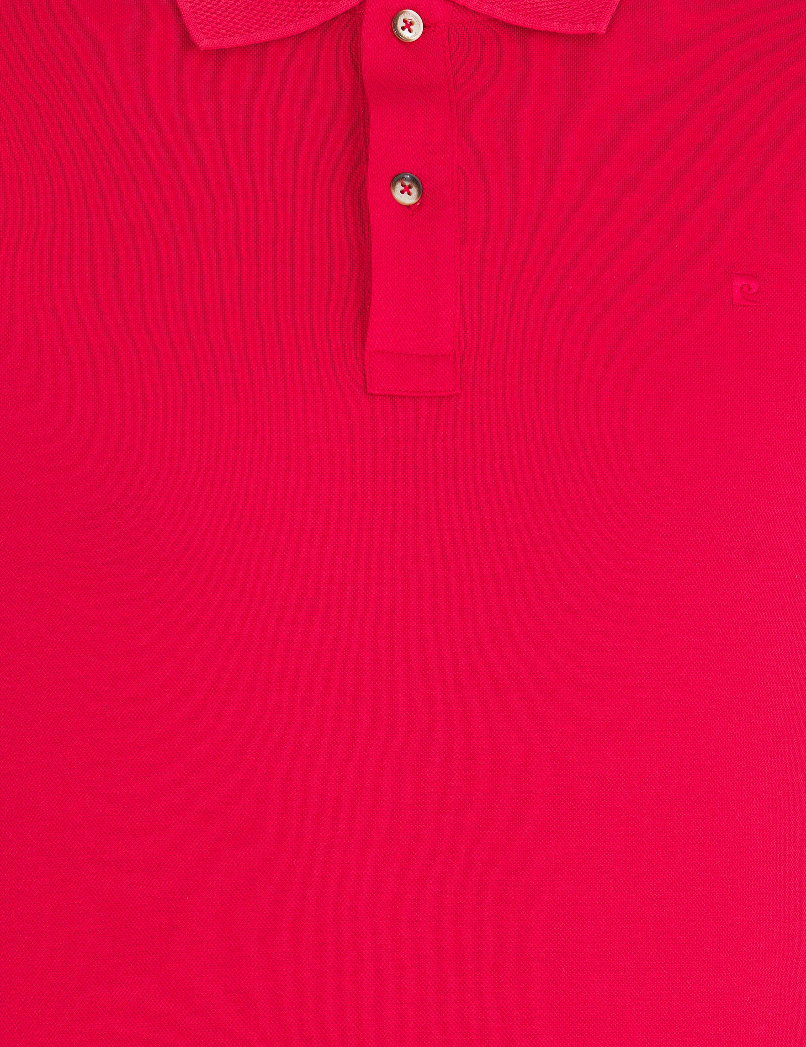 Kırmızı Slim Fit Polo Yaka Merserize Tişört