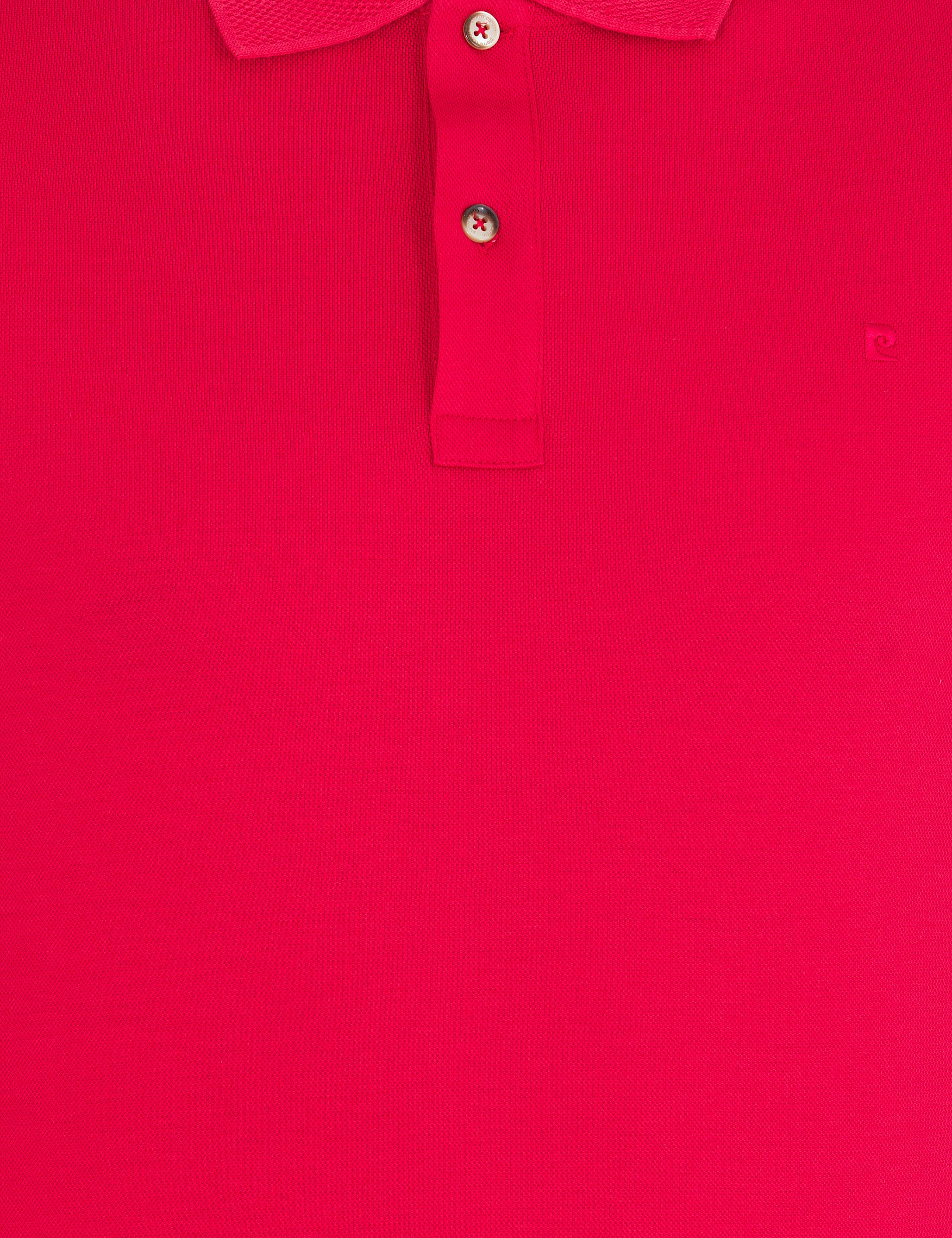 Kırmızı Slim Fit Polo Yaka Merserize Tişört - Image 6