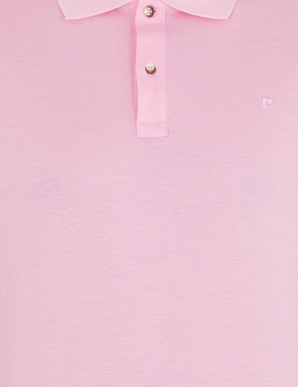 Pembe Slim Fit Polo Yaka Merserize Tişört - 50262665153