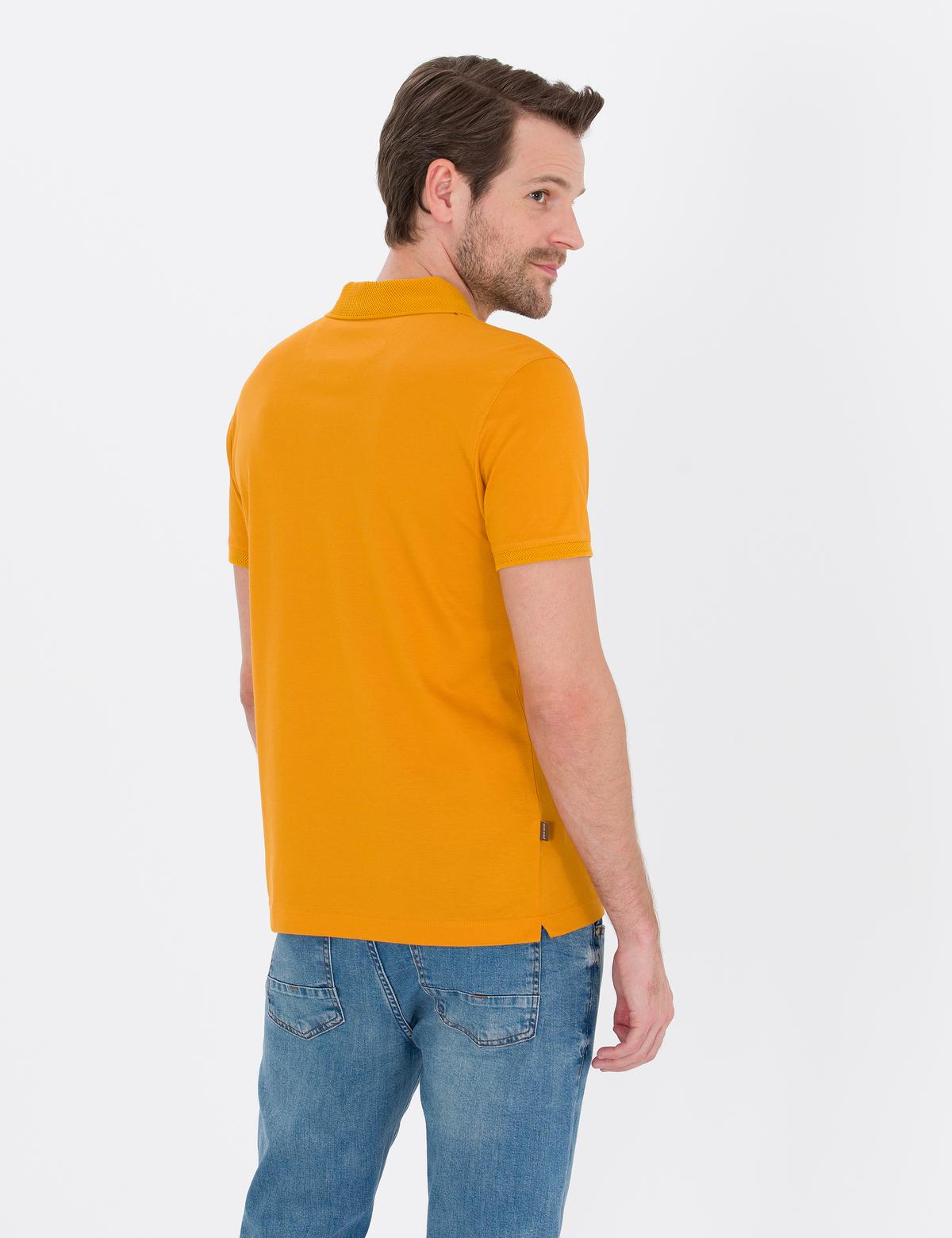 Safran Slim Fit Polo Yaka Merserize Tişört - 50262665278