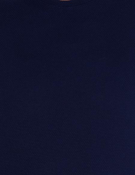 Lacivert Slim Fit Basic Tişört - 50267073017