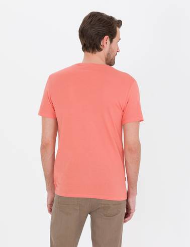 Pembe Slim Fit Basic Tişört