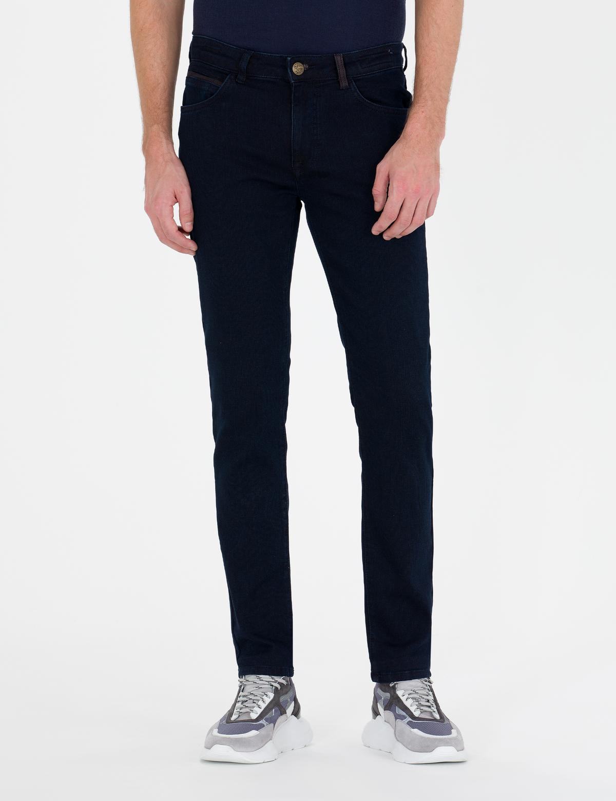 Koyu Lacivert Slim Fit Jean Pantolon - 50267832060