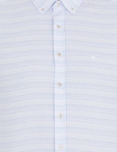 Açık Mavi Slim Fit Uzun Kollu Gömlek