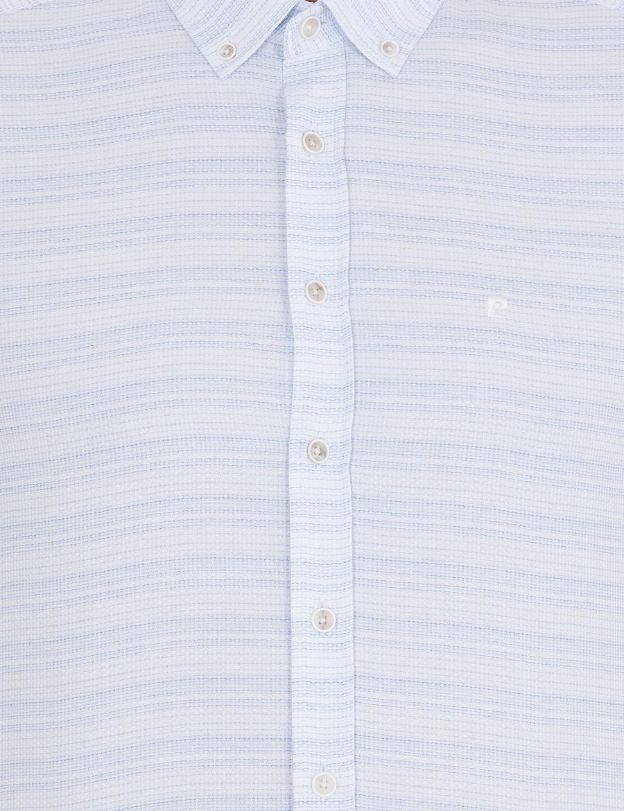 Açık Mavi Slim Fit Uzun Kollu Gömlek