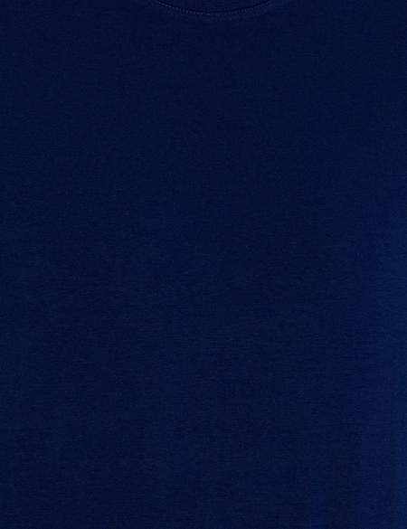 Lacivert Slim Fit Basic Tişört - 50268473026