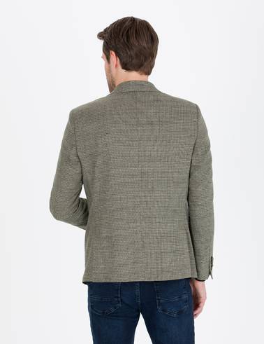 Haki Slim Fit Ceket