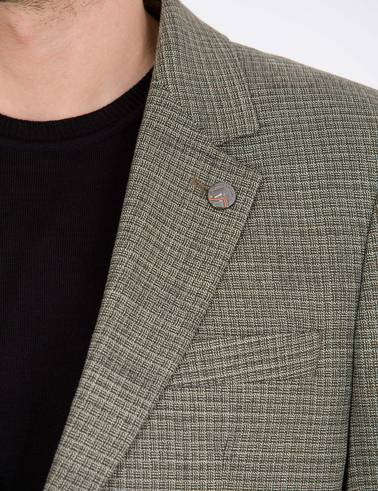 Haki Slim Fit Ceket