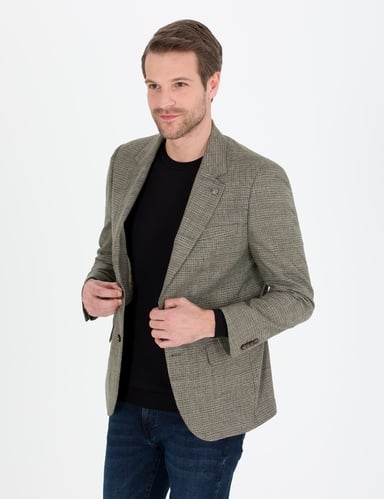 Haki Slim Fit Ceket