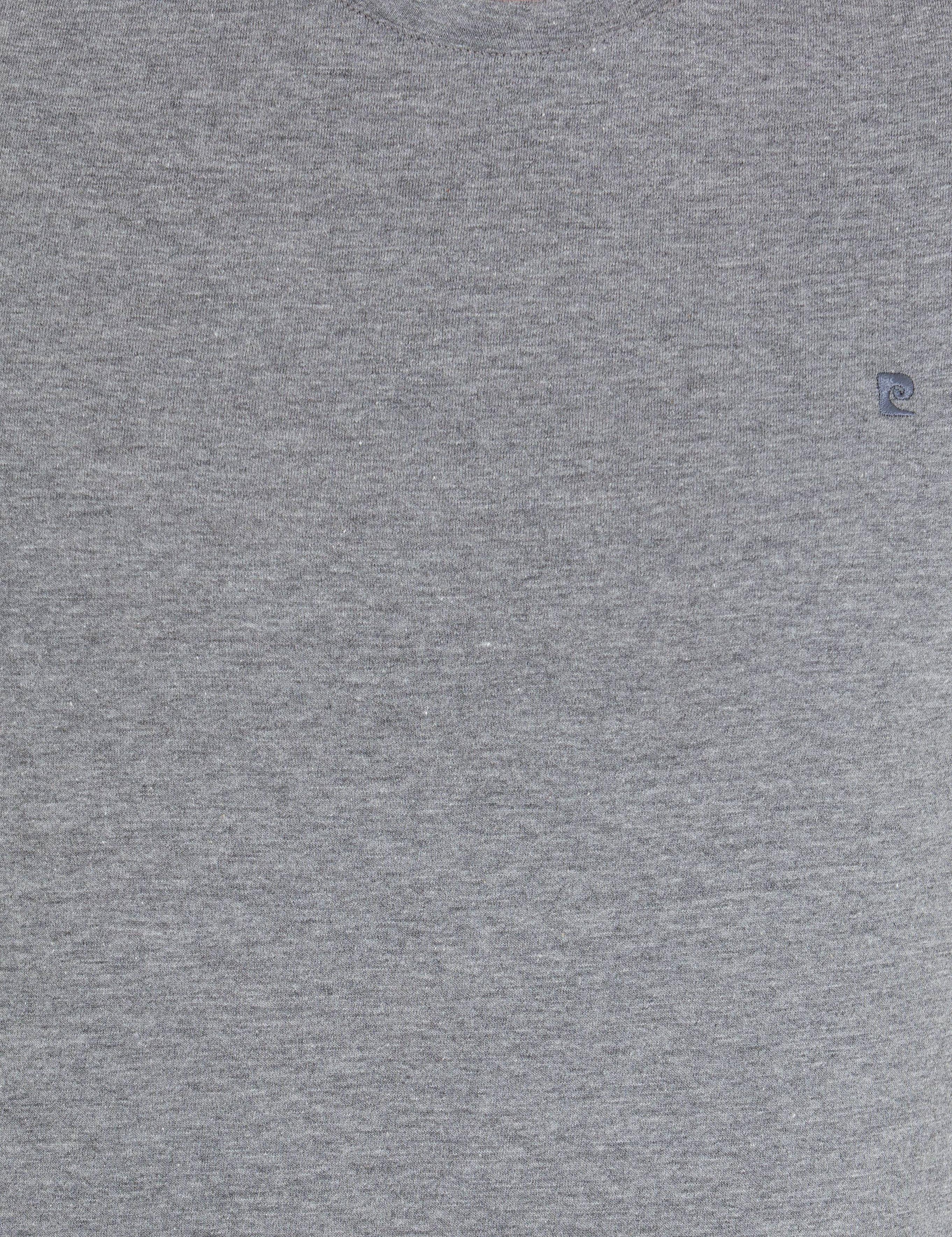 Gri Melanj Slim Fit Bisiklet Yaka Basic Tişört