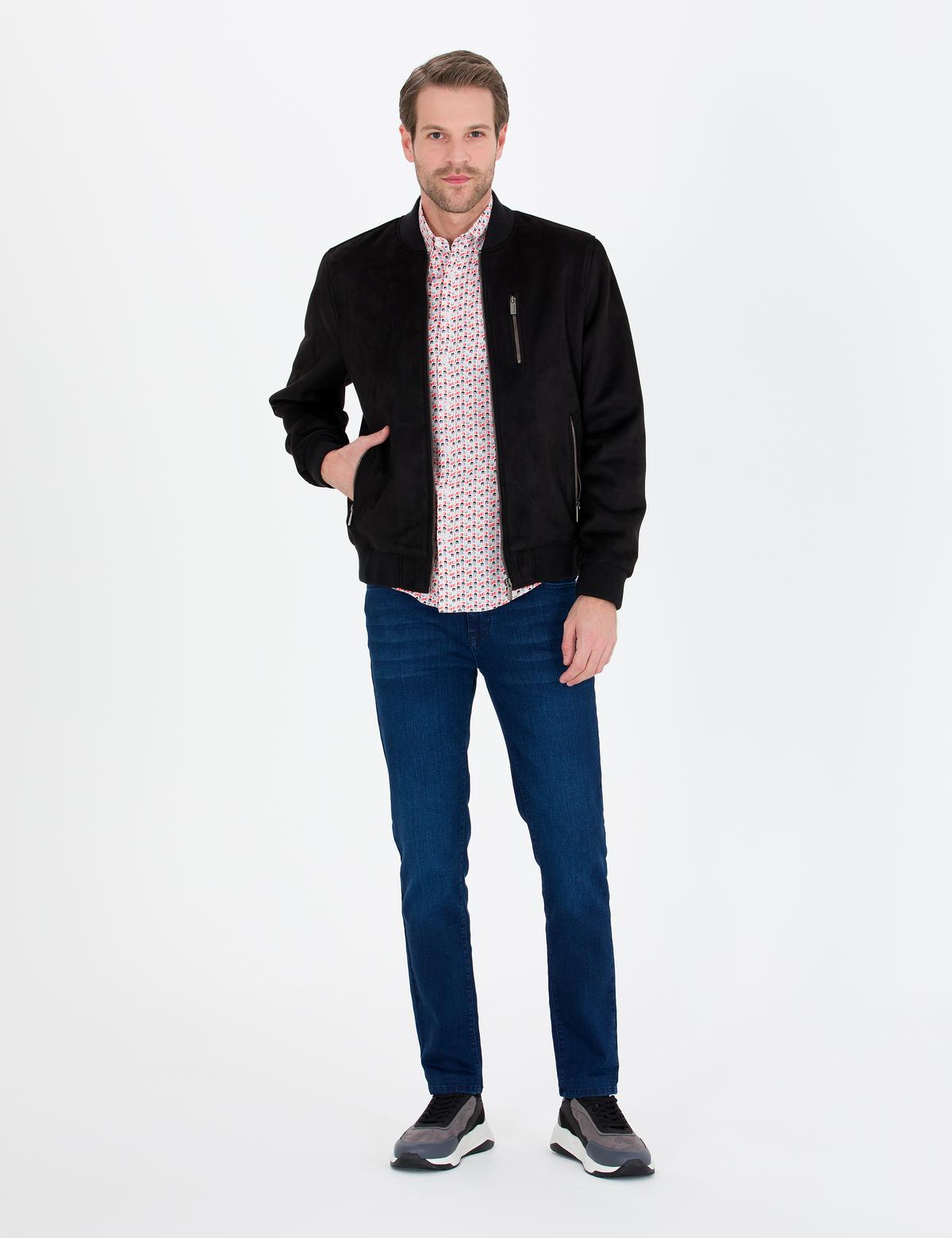 Siyah Deri Ceket - 50275754001