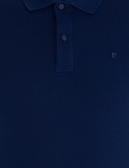 Lacivert Slim Fit Polo Yaka Basic Tişört - 50262660128