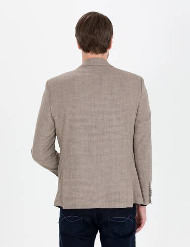 Açık Kahverengi Slim Fit Ceket