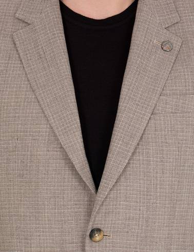 Açık Kahverengi Slim Fit Ceket