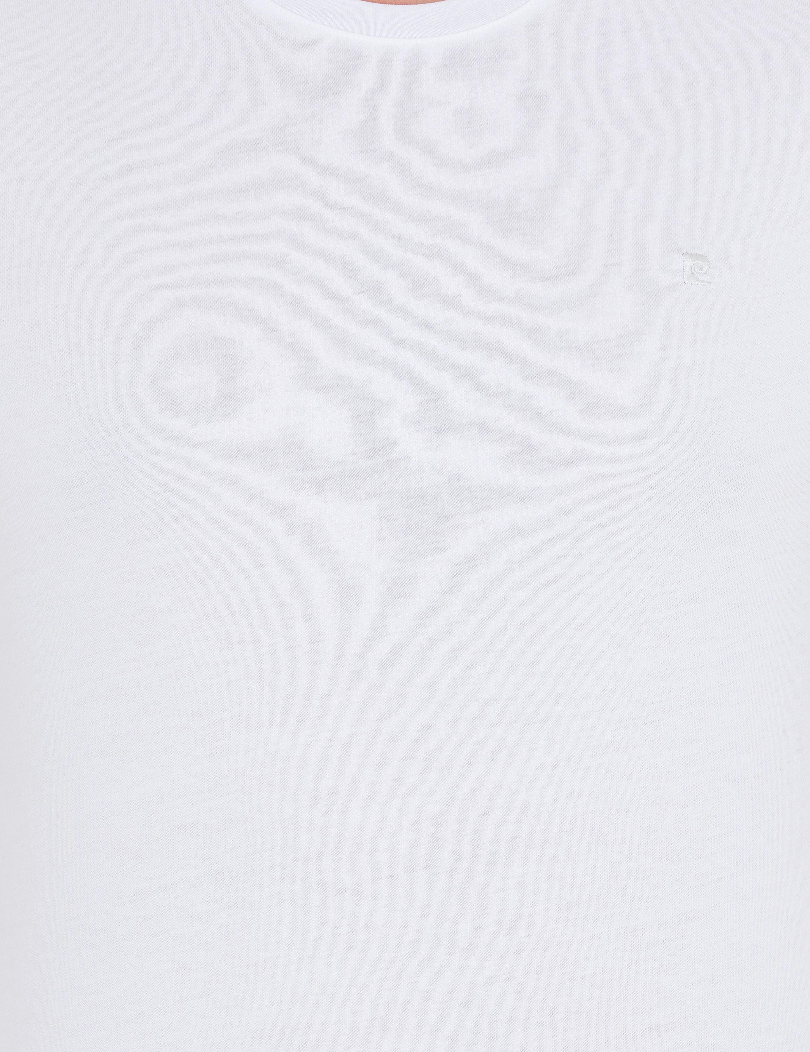 Beyaz Slim Fit Bisiklet Yaka Basic Tişört