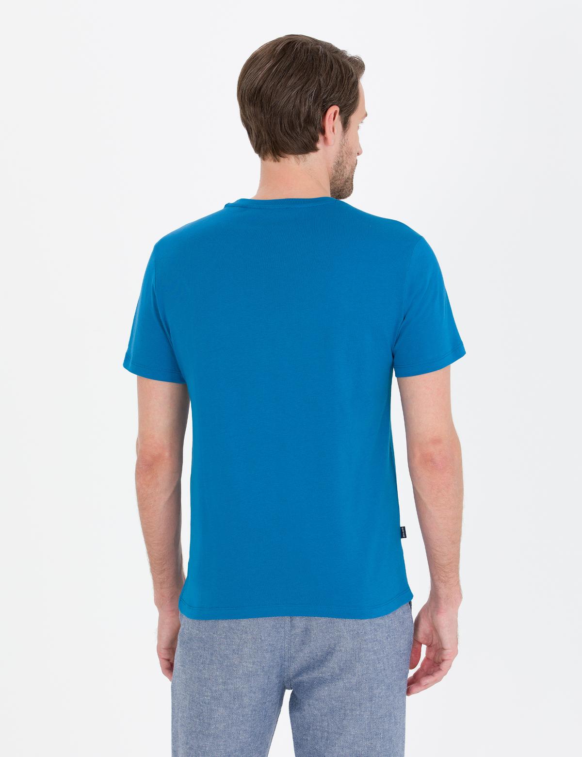 İndigo Slim Fit Bisiklet Yaka Basic Tişört - 50269977011