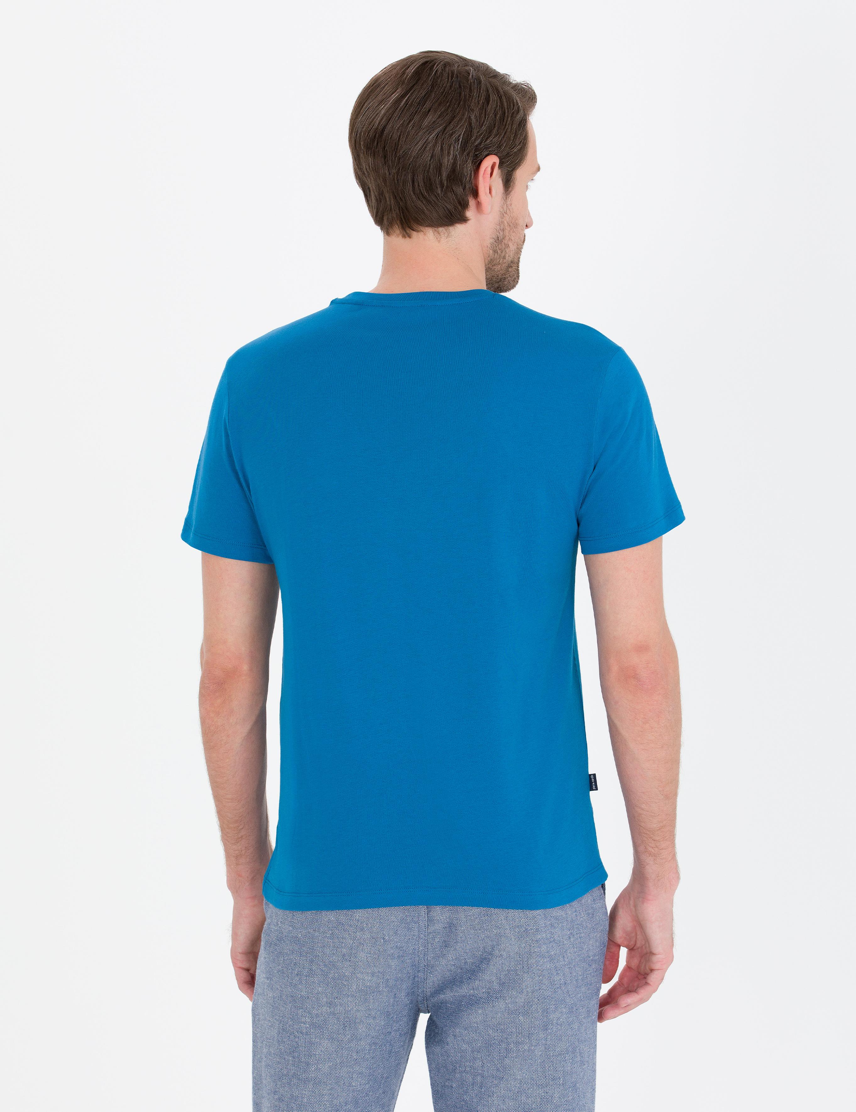 İndigo Slim Fit Bisiklet Yaka Basic Tişört